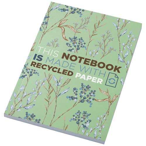 Carnet A5 à personnaliser 100 pages couverture souple Novella Austen Vert 